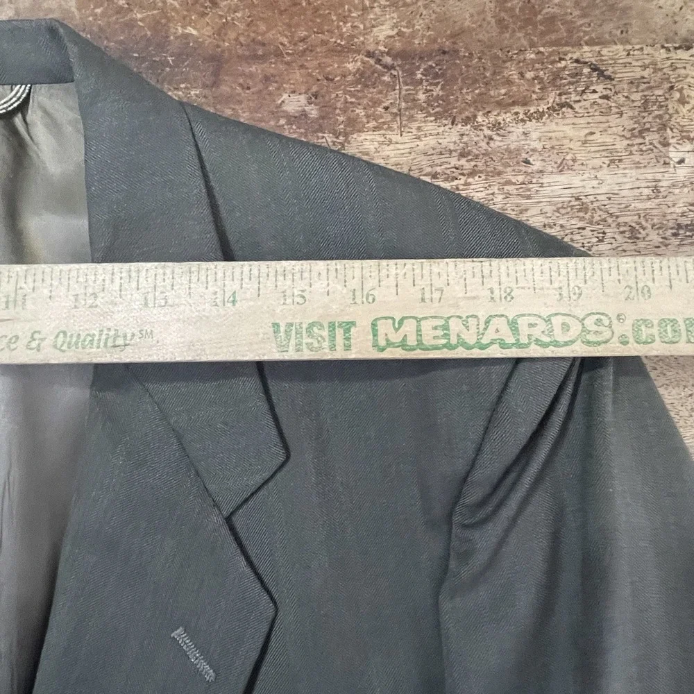Christian Dior 43L 36x32 Brown Melange‎ Herringbone Stripe Suit